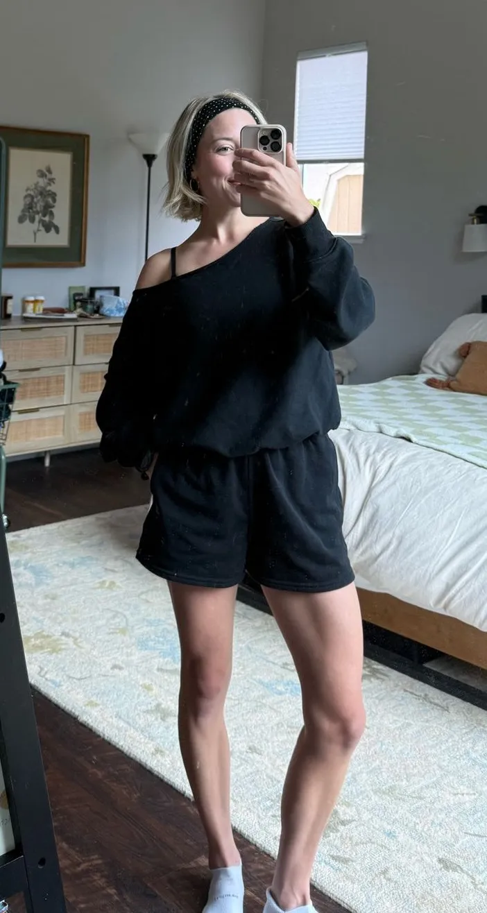 Fabletics Off-The-Shoulder Sweatshirt