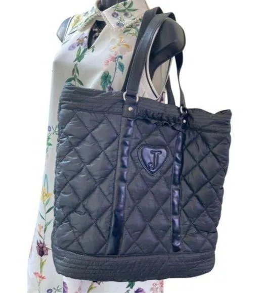 Juicy Couture Black Large Nylon Tote Bag