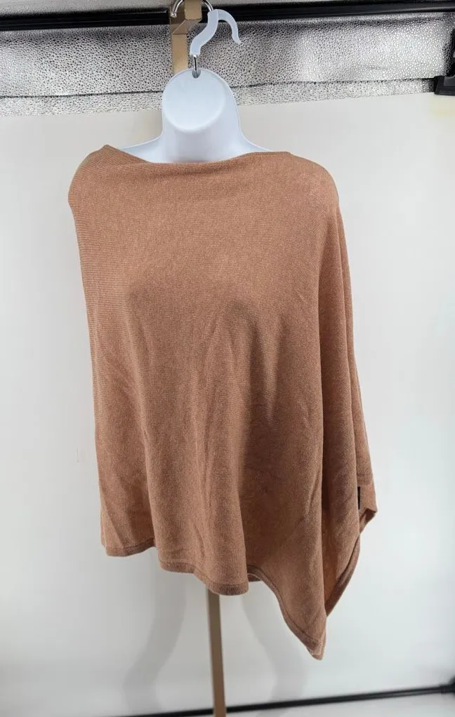 Peter Millar Texas A&M Essential Cashmere Poncho Camel NWOT