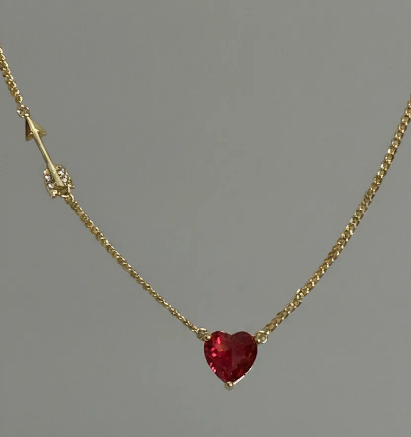 Kate Spade Red Heart Pendant and Arrow Detail