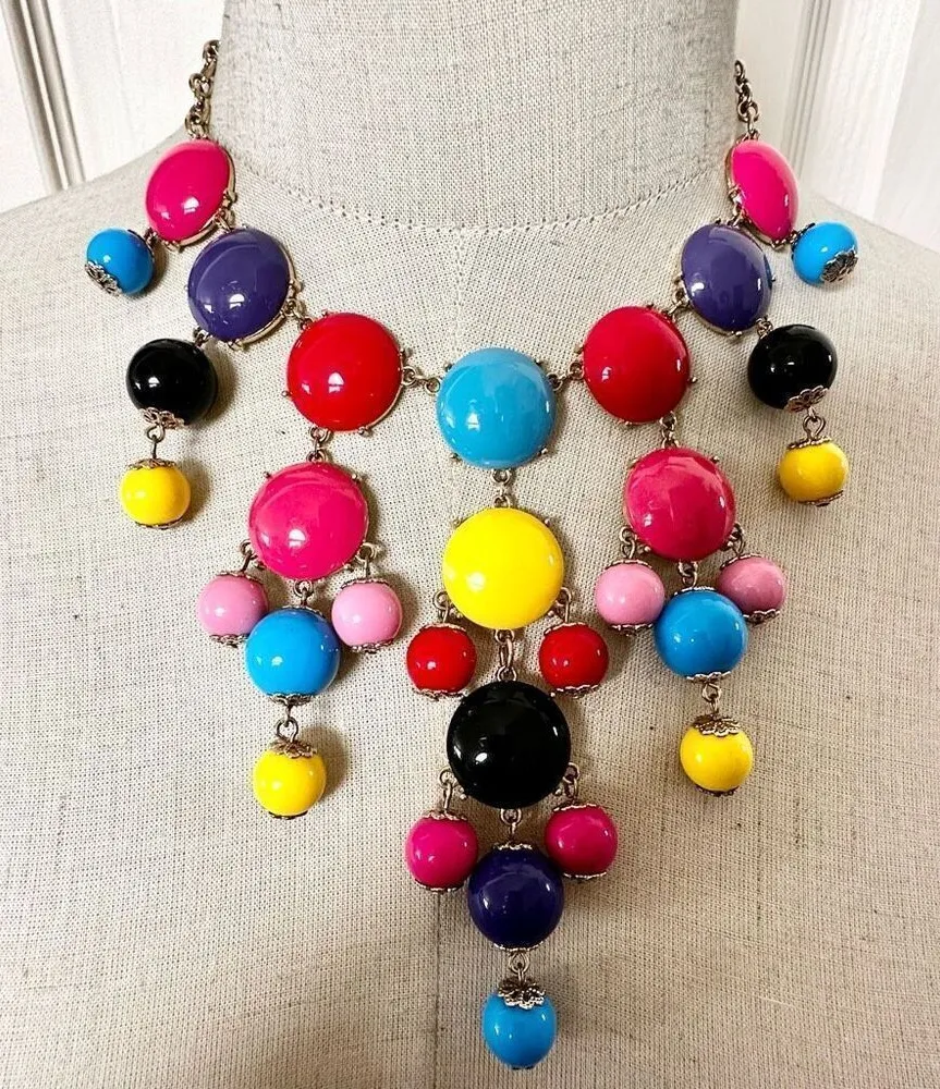 Iman colorful statement necklace