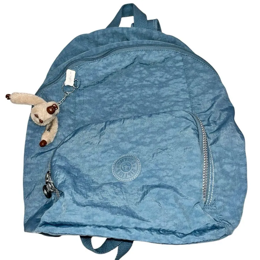 Vintage Kipling Blue Nylon Ridge Backpack