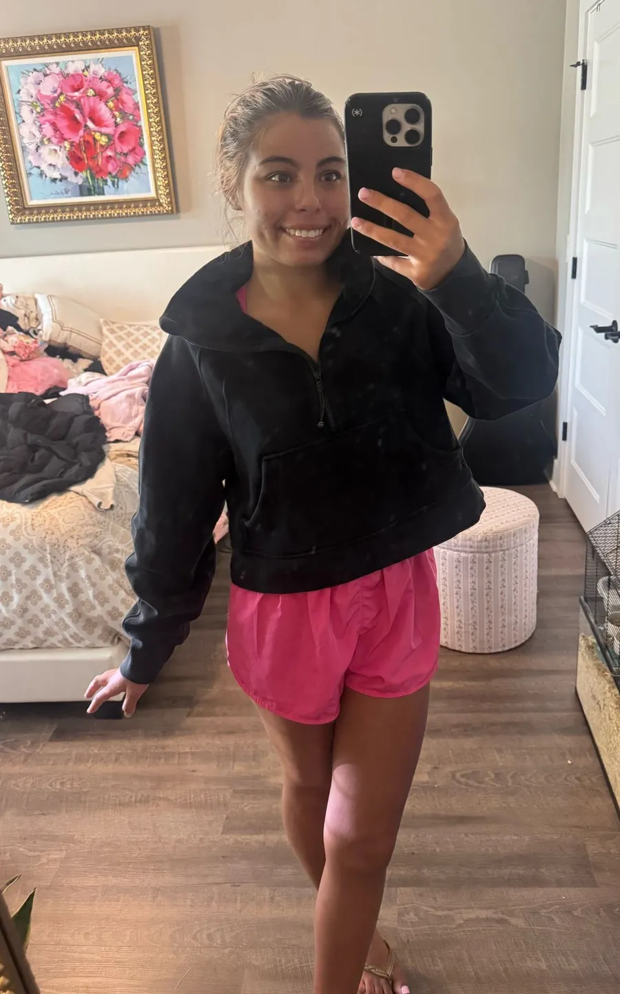 Lululemon Black Quarter-Zip Pullover Jacket - Women