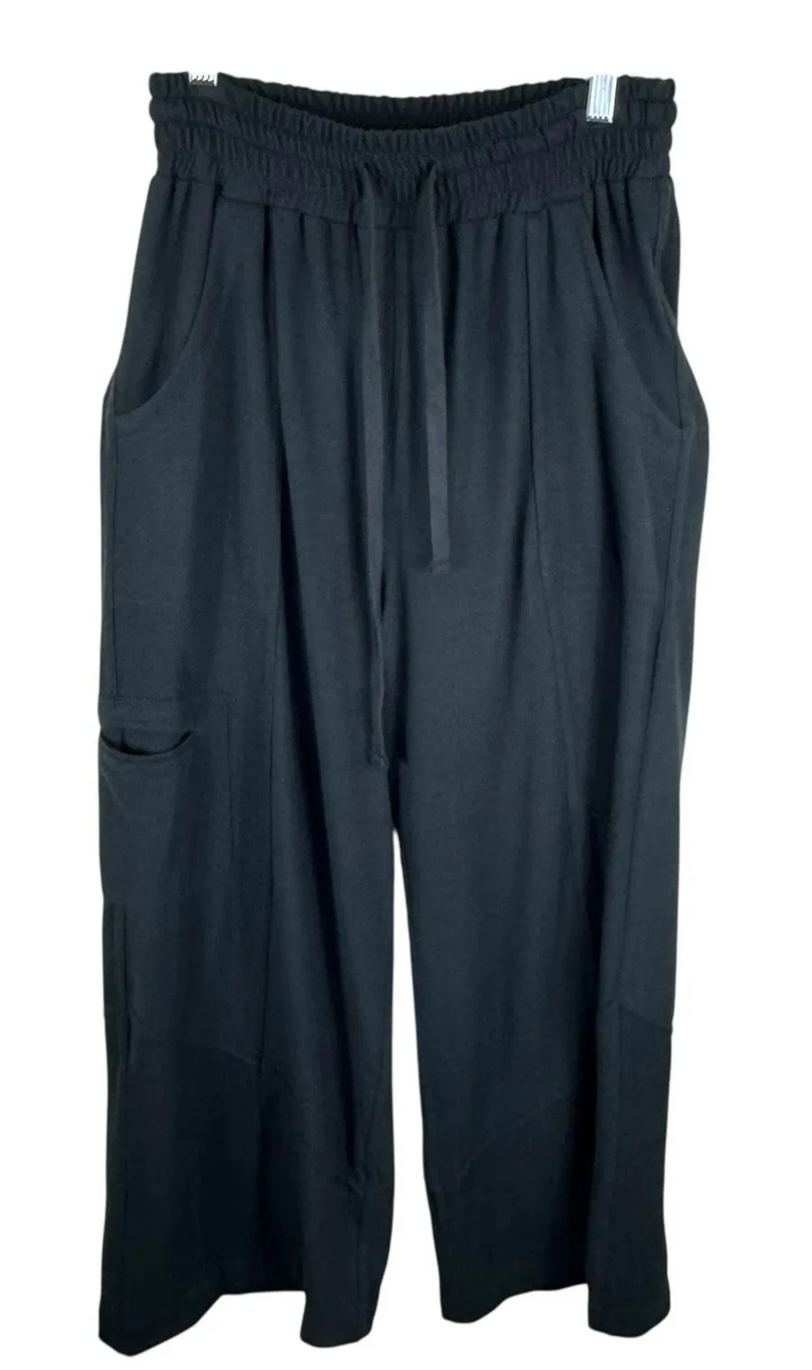 Blu Ivy Bluivy Black Drawstring Waist Straight Leg Casual Sweatpants Size S