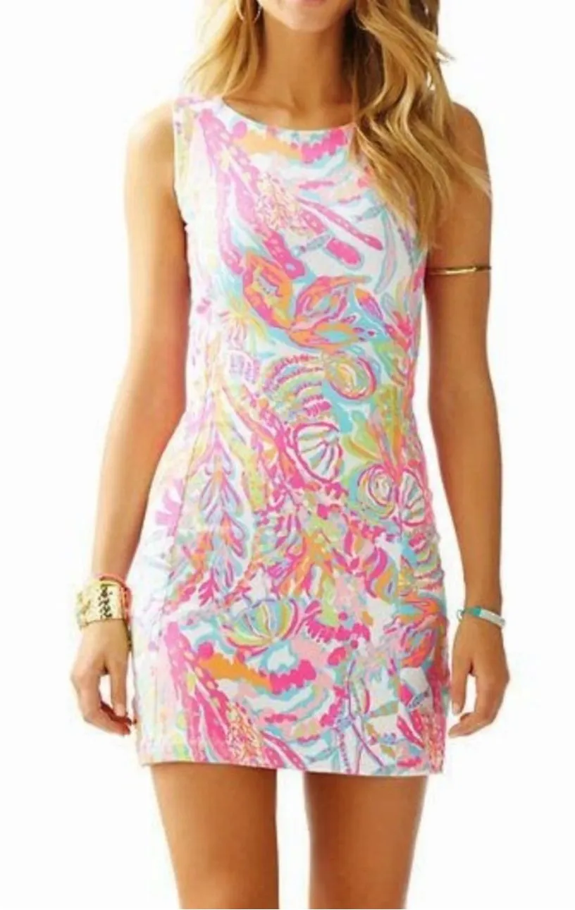 LILLY PULITZER Whiting Shift Mini Dress in Scuba To Cuba