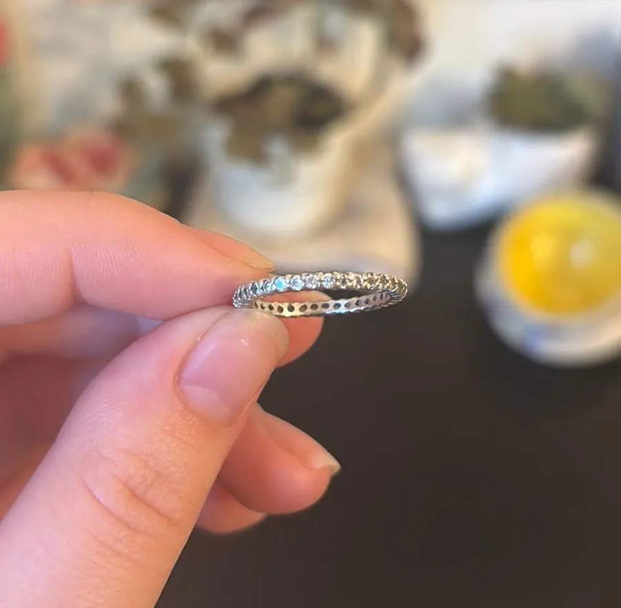 Silver Diamond Ring