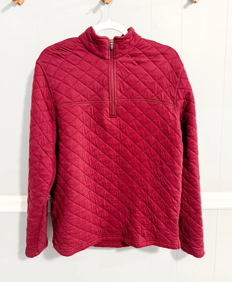 Eddie Bauer Quilted Quarter Zip