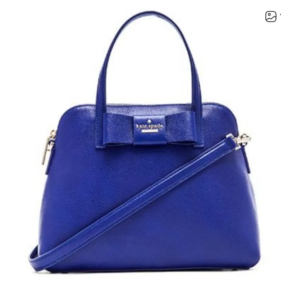 Kate Spade Maise Bow Satchel Bag in Bright Lapis Includes Strap