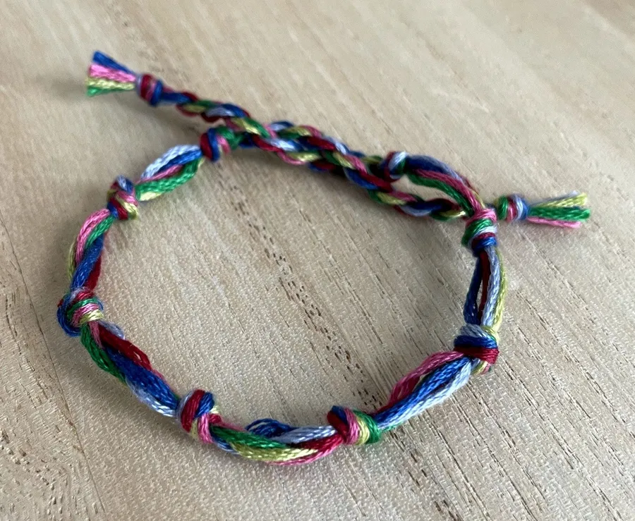 Asha Bracelet anklet trendy comfortable tie embroidery thread woven gift