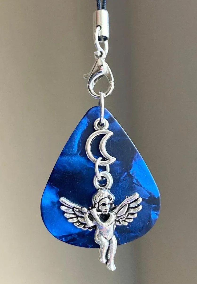 aesthetic fairy goth style moon angel cherub guitar pick phone strap/bag charm/keychain/display👼