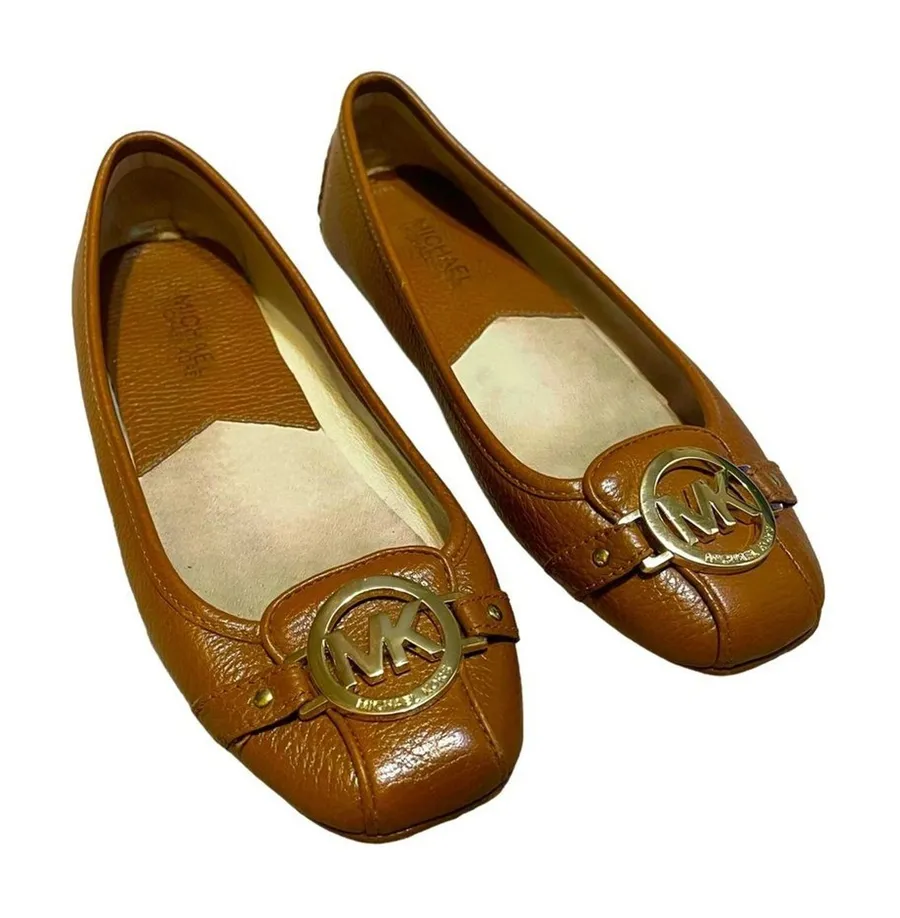 Michael Kors Flats Women's 7 Tan "Fulton" Leather