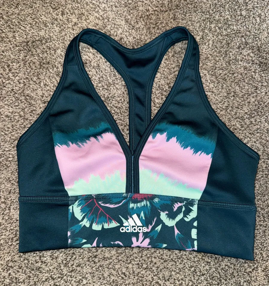Adidas x FARM Rio Primegreen Aeroready Graphic Sports Bra