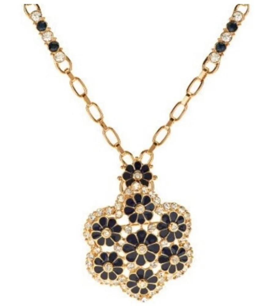 Vintage Camrose Kross Jackie Kennedy Grand Tour Replica Necklace Brooch Gold