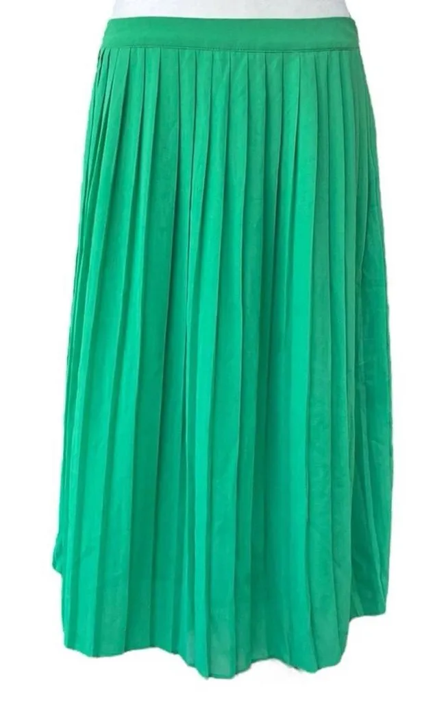 Vintage Green Pleated Skirt Size M Size M