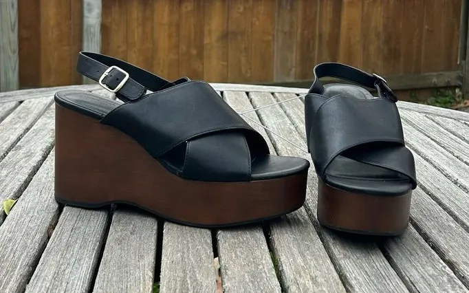 Women's Naomi Wood Wedge Heels with Memory Foam Insole Universal Thread size 11