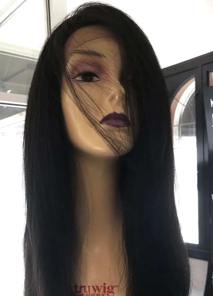 Long beautiful black Lacefront 2019 New Wig
