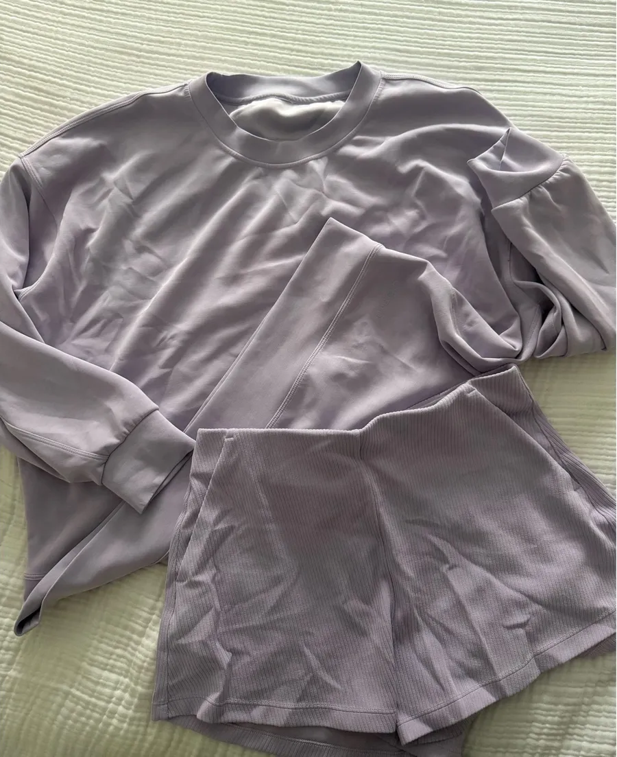 Lululemon Softstreme Lilac Ether Set