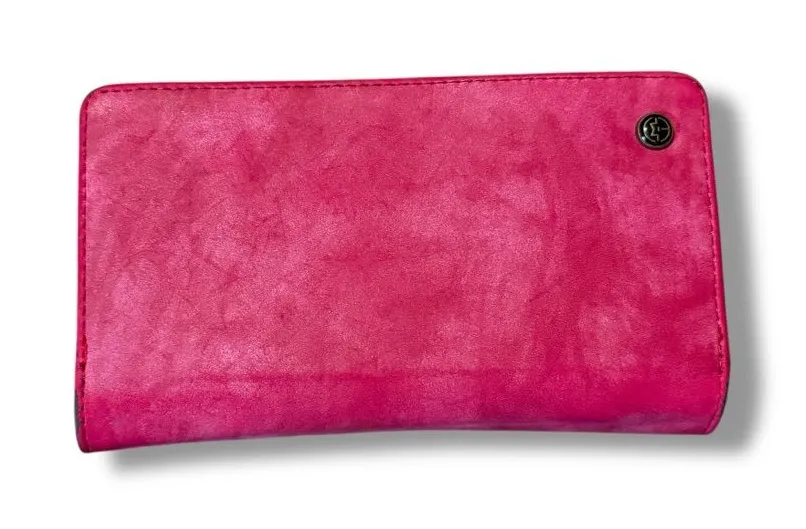 Case Me Wallet Phone Case Pink Faux Leather Multi