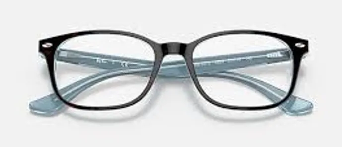 RAY BAN Women's Tortoise Glasses Frames w Light Blue Eyeglasses RB5375