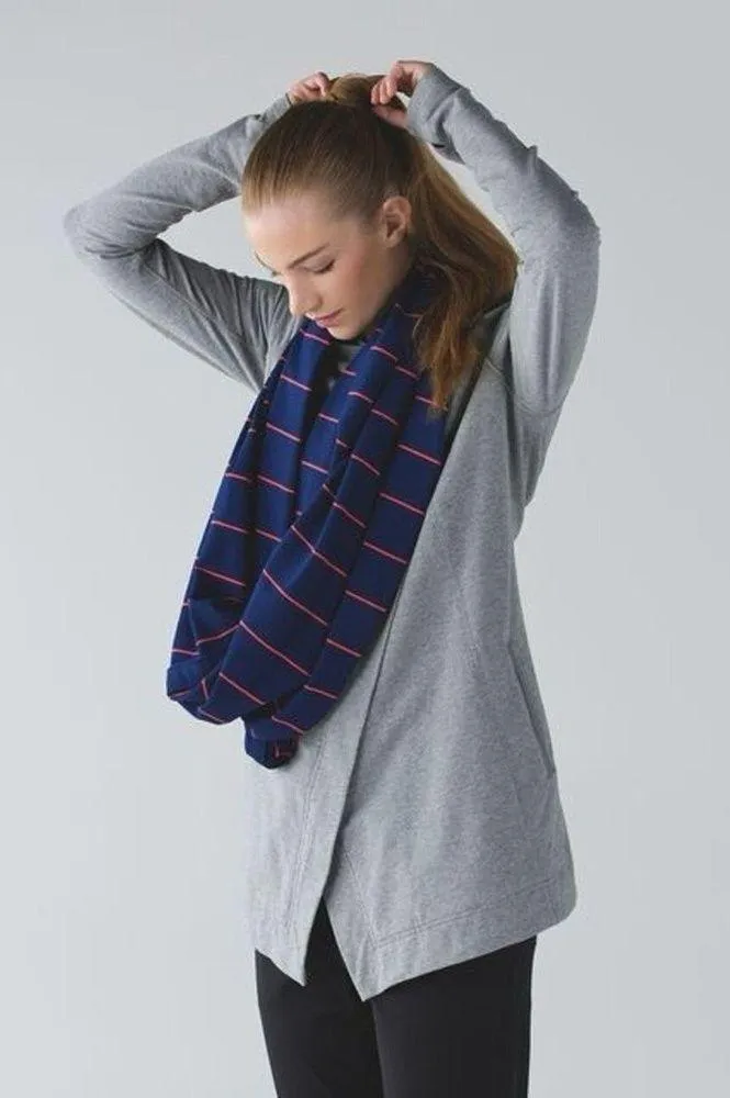 Lululemon Vinyasa Scarf Luon Light Hyper Stripe Blue Moon