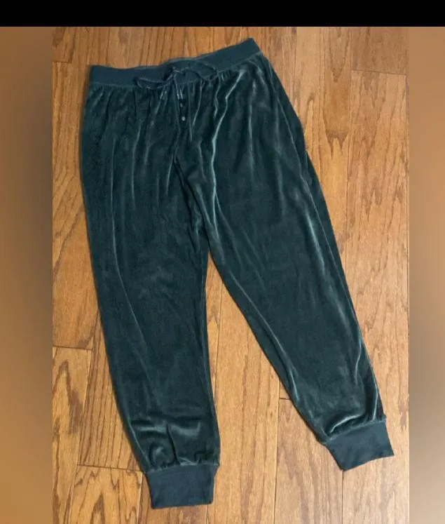 Secret Treasures Gray /charcoal velvet lounge pants - Size Medium. Super cute, gently used & very excellent condition. Measurements approximately 16” waste not fully stretched out from elastic waste band x 37” long x 10” rise. None smoking home m. Priced to sell at as is condition. Don’t like my price make reasonable offer!
