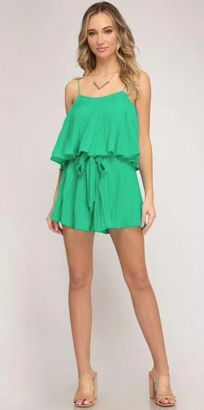 NEW- LUCKY PLEATED ROMPER