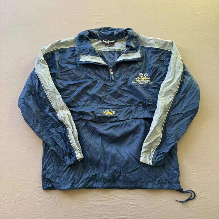 Vintage 2003 Empire State Games Windbreaker Tracksuit Packable Set Blue Size undefined