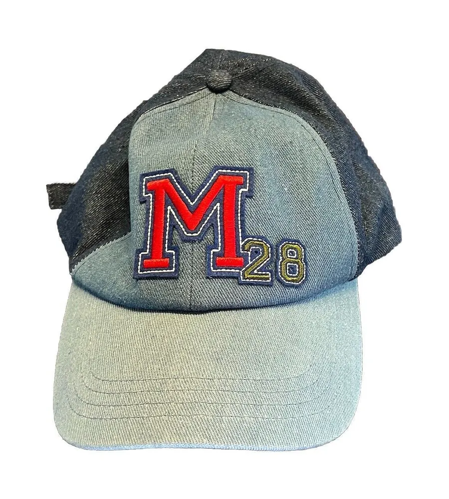 Disney Our Universe Mickey Mouse 28 Blue Denim Hat Cap Adult Size Adjustable