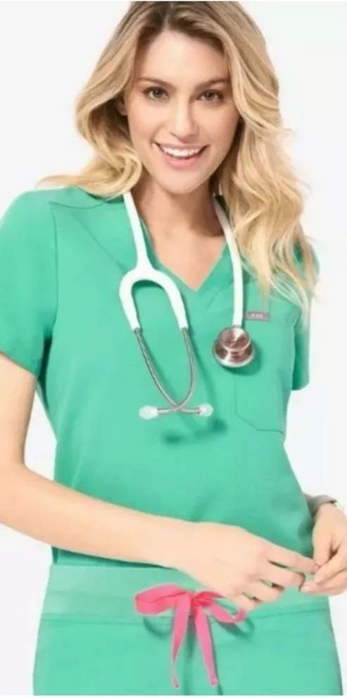 Figs Limited Edition Surgical Green Scrub Set New Size XS Catarina Top Zamora