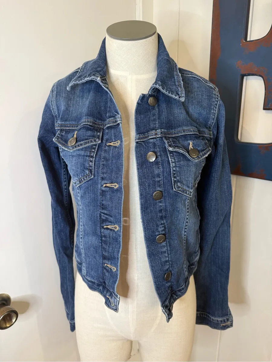 Joe's Jeans Medium Wash Blue Denim Jacket Sz XS