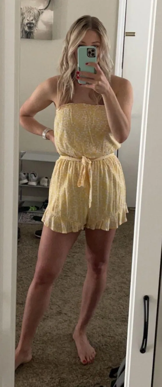 Floral Sleeveless Romper