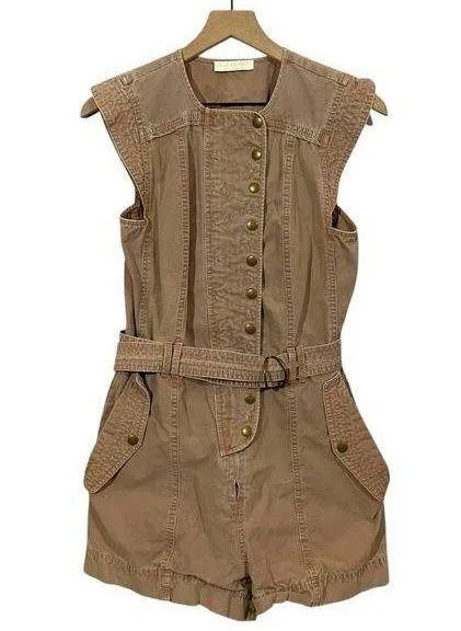 Ulla Johnson Briar Belted Romper - Urchin - 2