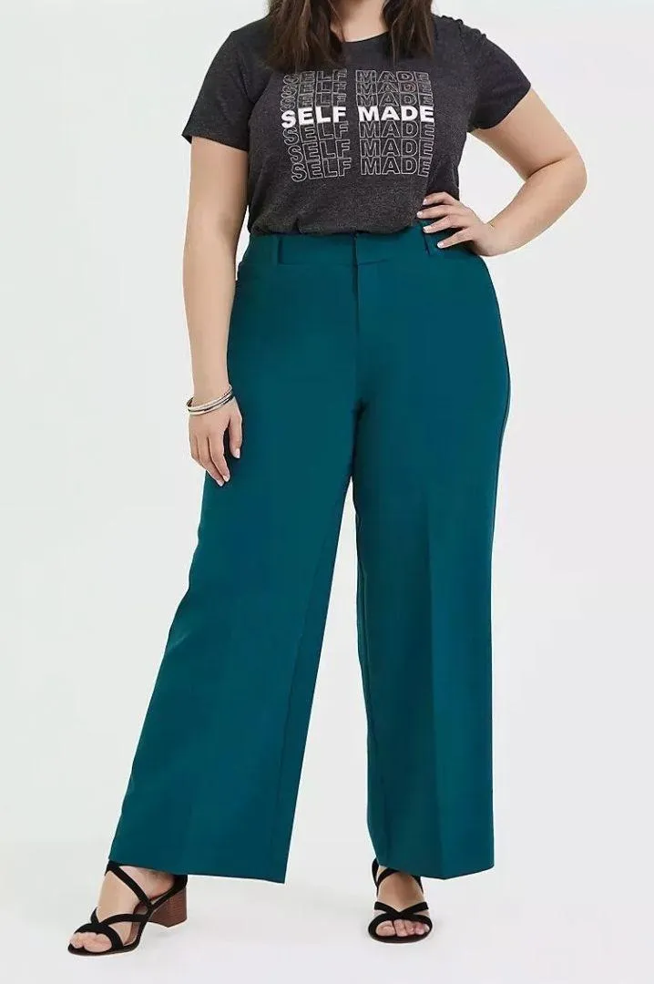 | The Lena Tighter Tummy Wide Leg Tailored Stretch Trouser Pant 16