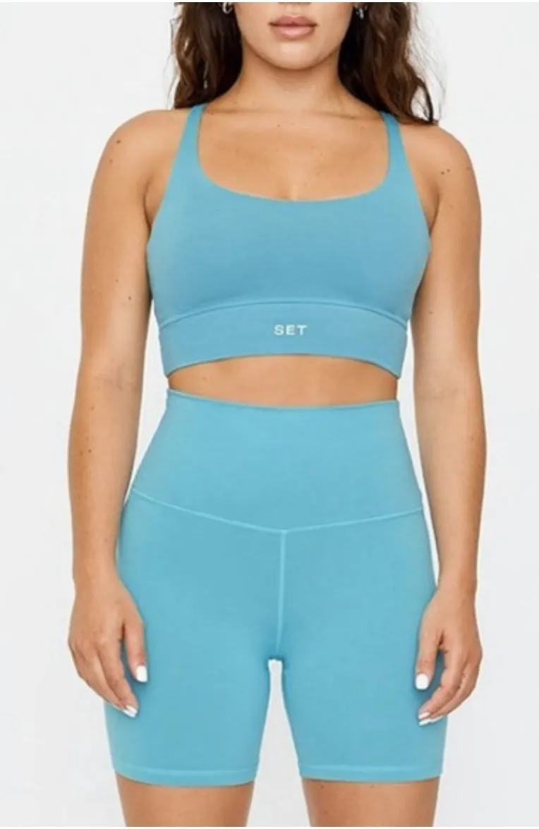 Bra and Biker Shorts Set