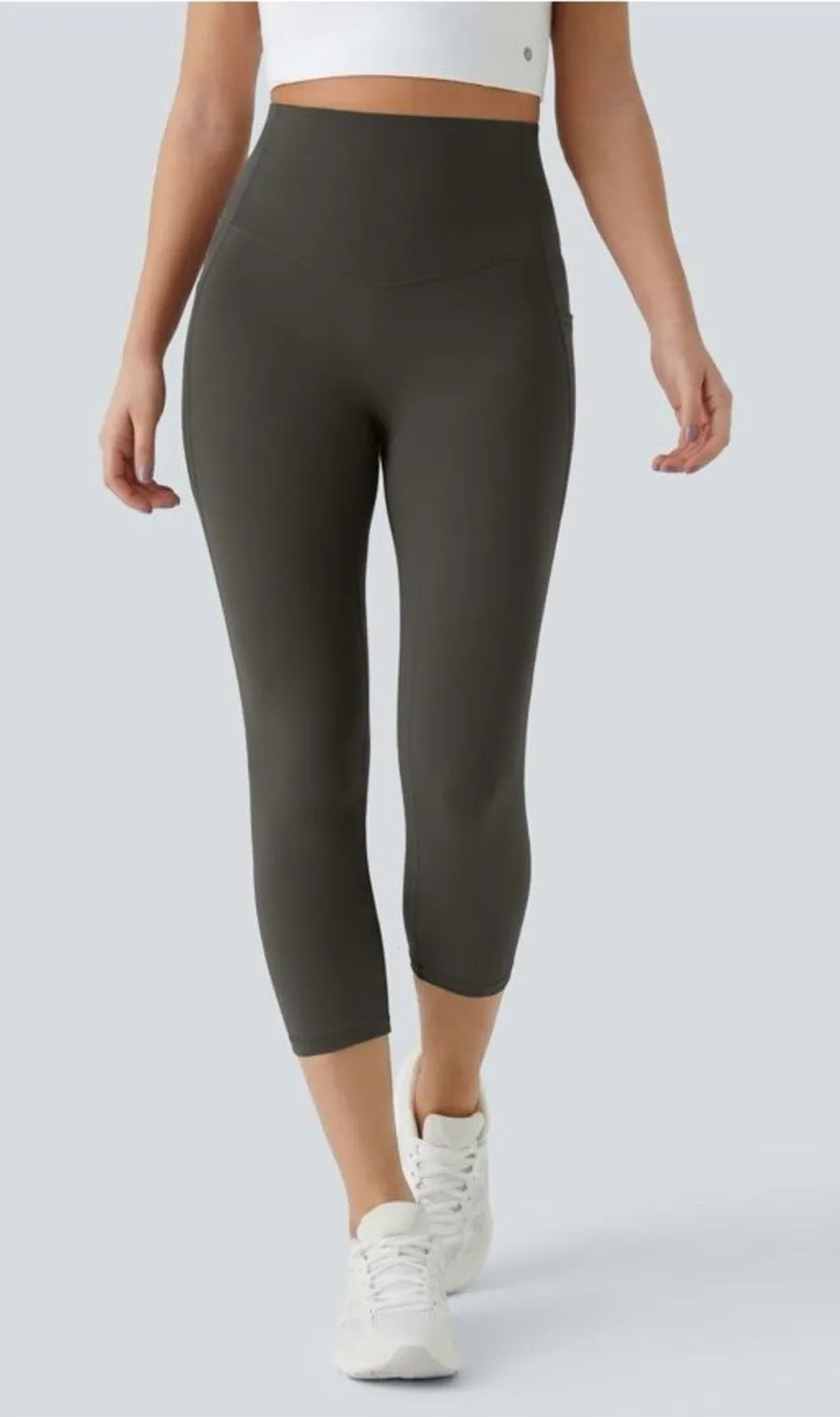 Halara UltraSculpt™ High Waisted Tummy Control Leggings charcoal grey 7/8