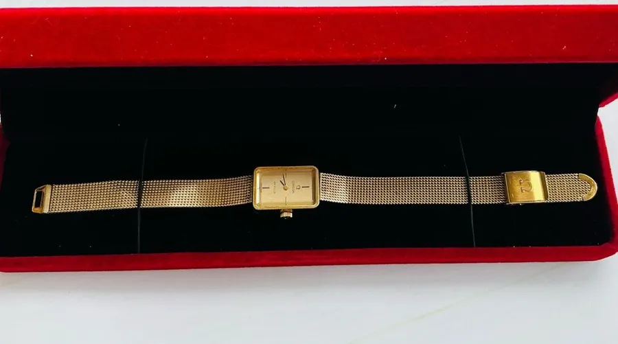 Ladies OMEGA Gold filled Mesh Bracelet Watch💖SERVISED🌹