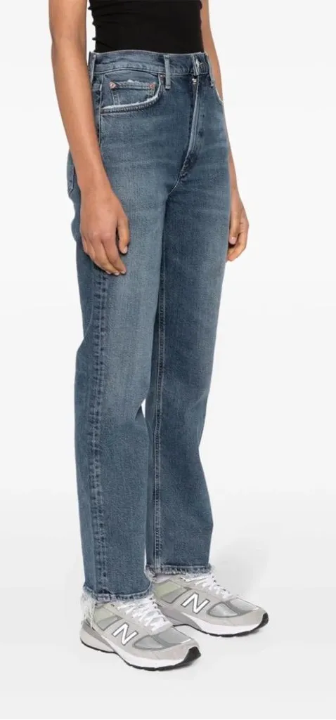 AGOLDE High Rise Stovepipe Straight Leg Jeans - Organic Cotton - Size 24