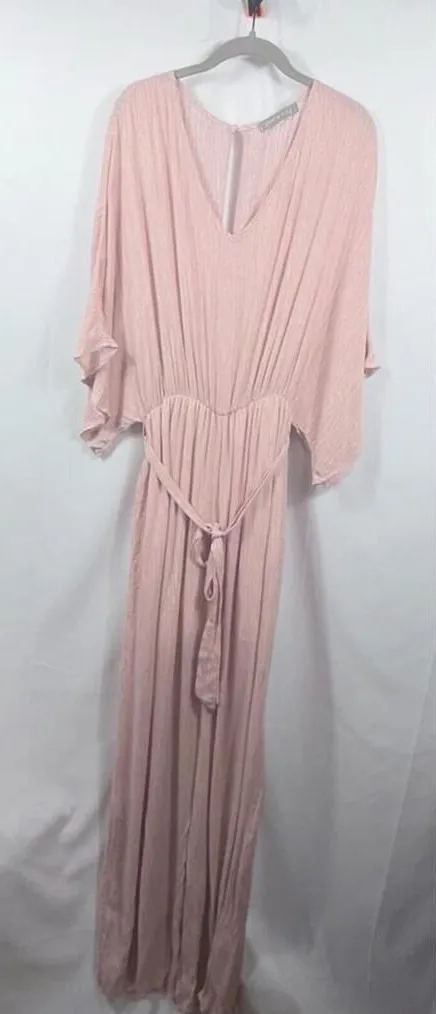 Pixi & Ivy Blush Pink Wide Leg Jumpsuit Women’s Medium