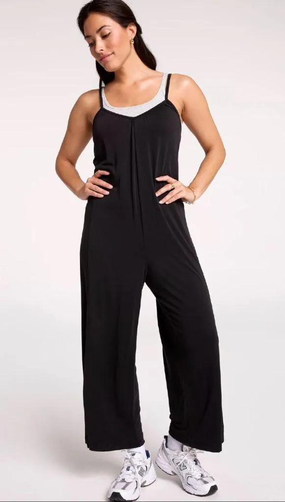 Calia Women's Sandwash Jumpsuit in Pure Black size XS NWT