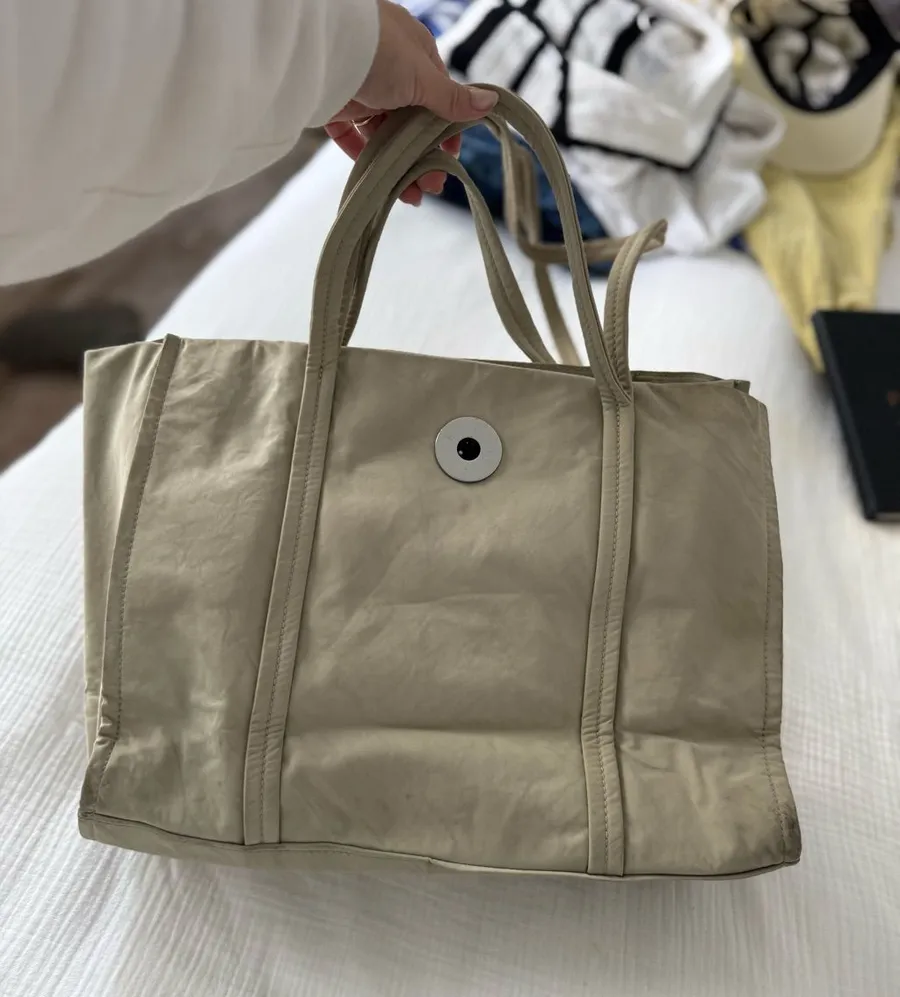 Everyday Neutral Tote Bag in Beige Tan