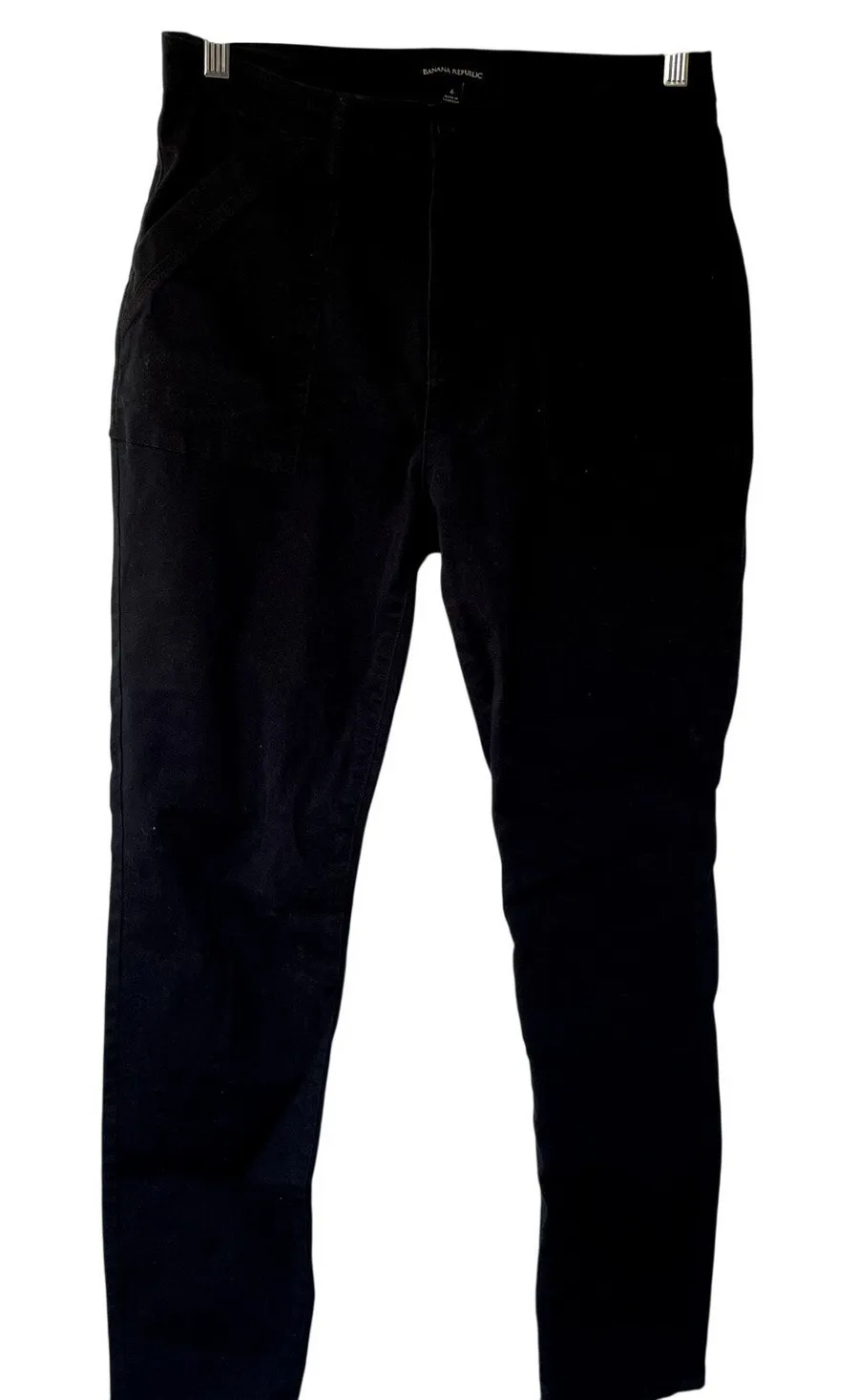 Banana Republic dark navy trousers women's size 6 cotton pants high waisted