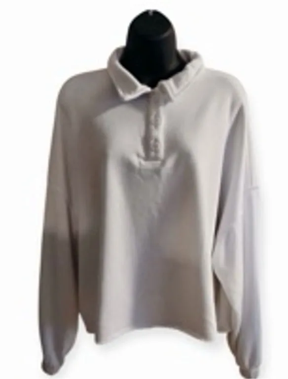 Secret Treasures Women's White Button-Front Pullover Shirt - Size M - INV462 A7
