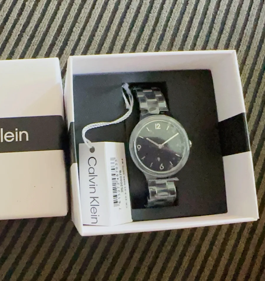 Watch Calvin Klein 25200078 Linked Ceramic Women 32mm Ceramics NWT in box