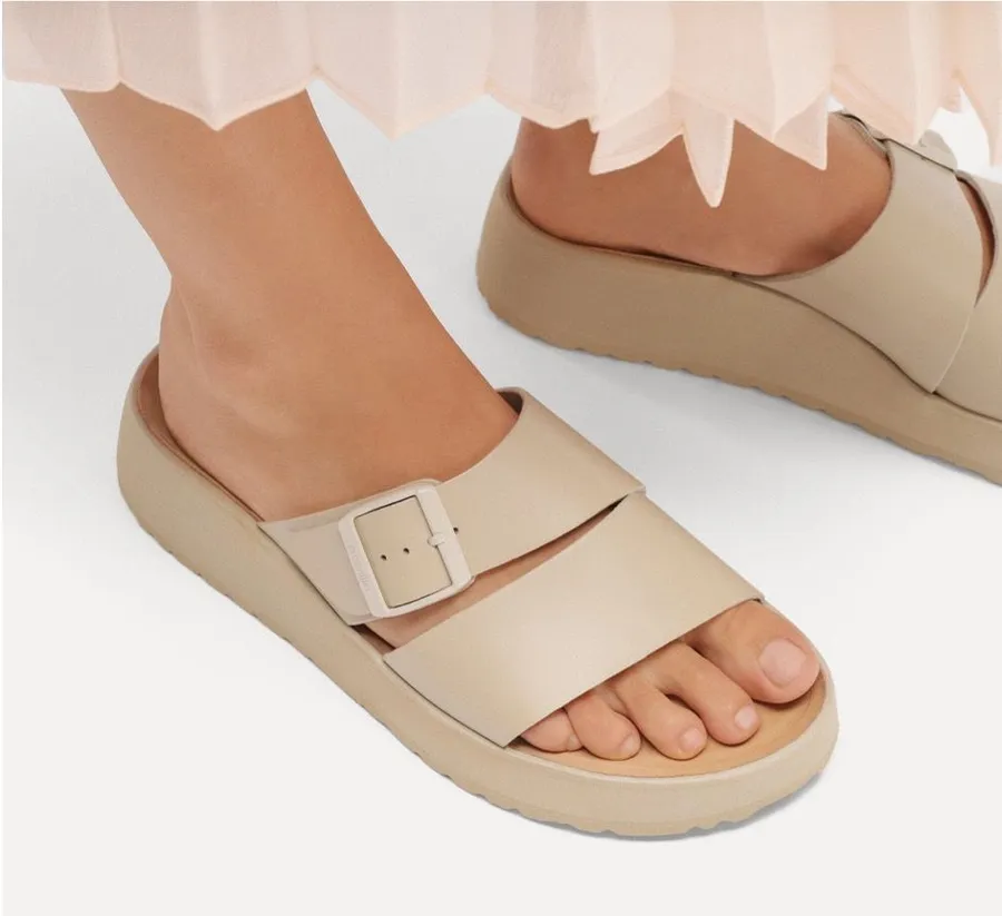 Birkenstock Almina Platform Sandal Smooth Leather Oyster. MSRP $155. Size EU39