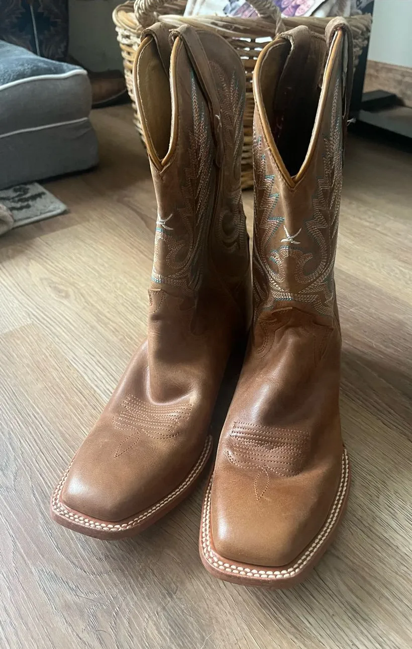 Twisted X Women's Brown Leather Heeled Cowboy Boots