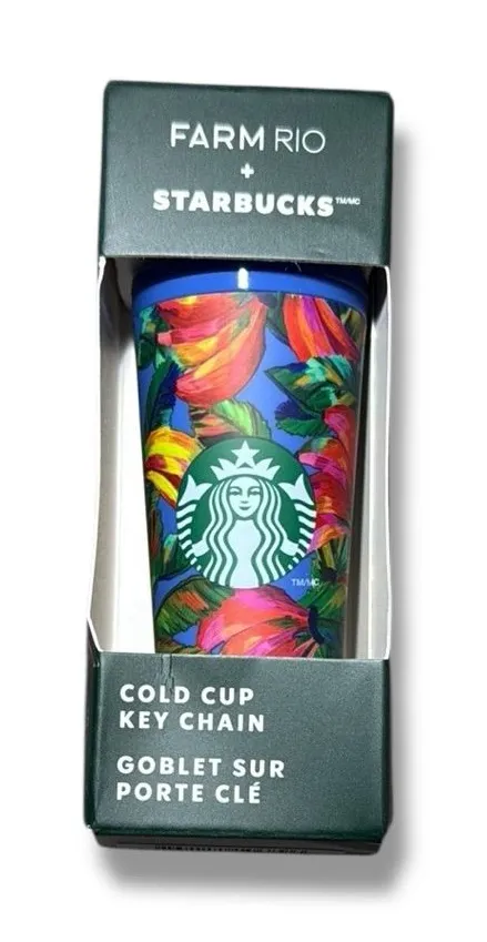 FARM Rio x Starbucks Banana Mix Cold Cup Keychain