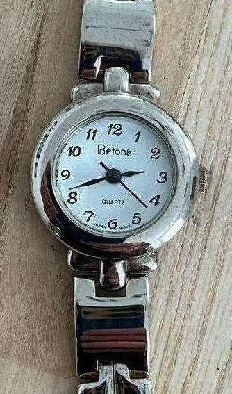 Betone Ladies Watch Stainless Bracelet Round White Dial