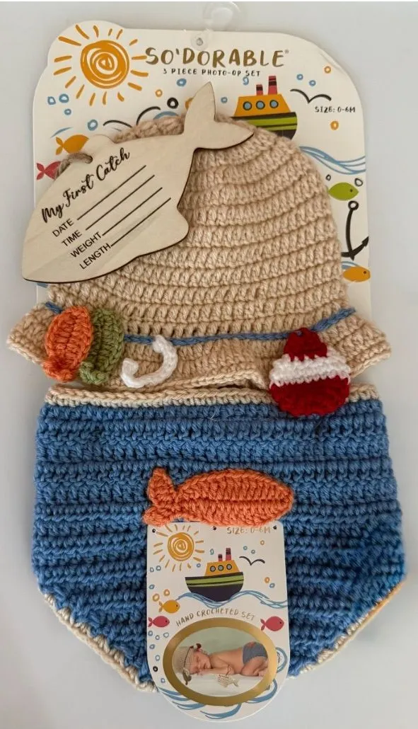 So’Dorable nwt hand Crocheted set 0