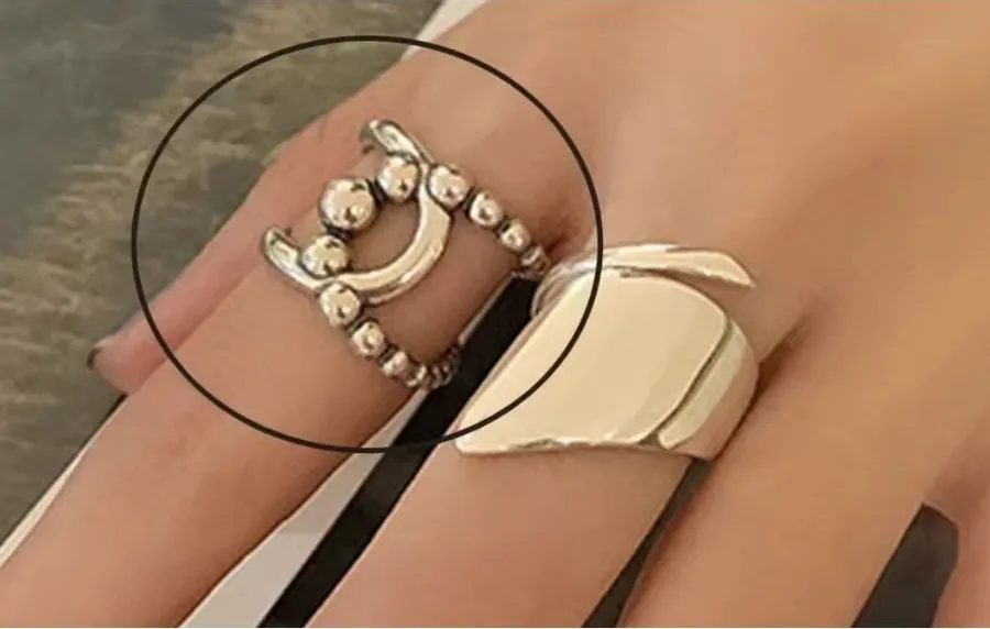 925 Sterling Adjustable Bead Ball Ring