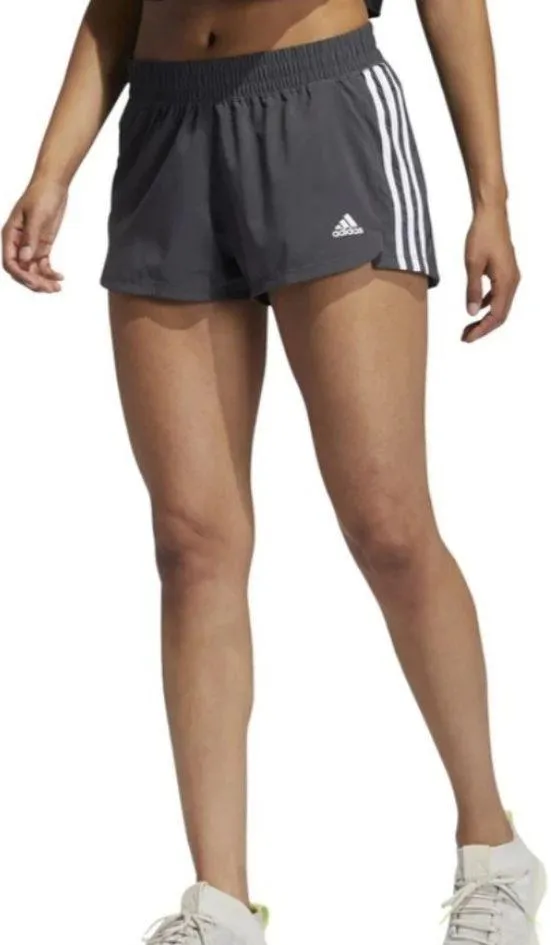 NWT Adidas PACER 3-STRIPES WOVEN SHORTS Gray color Size M